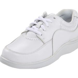 NIB Hush Puppies Power Walker Sneaker Size 5.5 Orthopedic Comfort White Leather